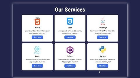 Responsive Service Box Using #css  Grid Layout