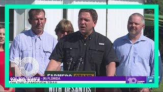 DeSantis endorsed by Florida Farm Bureau Federation FarmPac during a campaign event