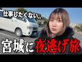 【車中泊】人生に疲れた独身女のハイエース夜逃げ旅【宮城】
