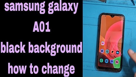 Samsung galaxy A01 how to change color settings option!!!