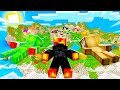 MINECRAFT BATTLE ROYALE on a SKY BLOCK! (75 Player Challenge)