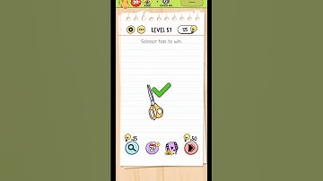 Brain Test Level 57 – Scissor Has to Win | Full Solution & Gameplay