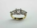 Three stone ring diamond ring Three stone ring diamond ring