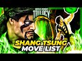 SHANG TSUNG MOVE LIST Mortal Kombat Trilogy MKT