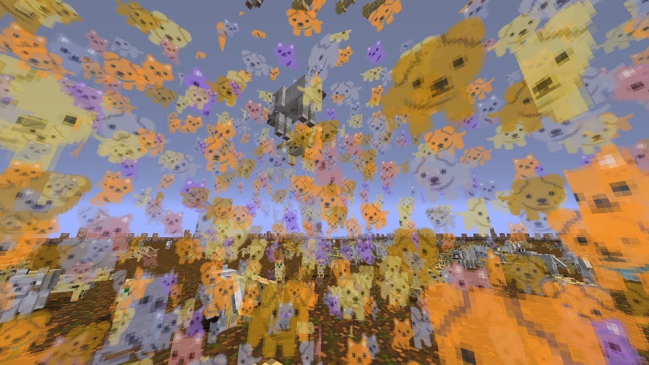 Animal Raining Minecraft Raining Cats and Dogs in Minecraft! - YouTube