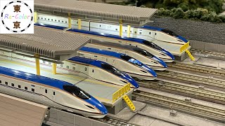 Nゲージ 北陸新幹線 E7系＆W7系 Shinkansen Modellbahn Model Railroad Train Diorama N-Gauge spur N
