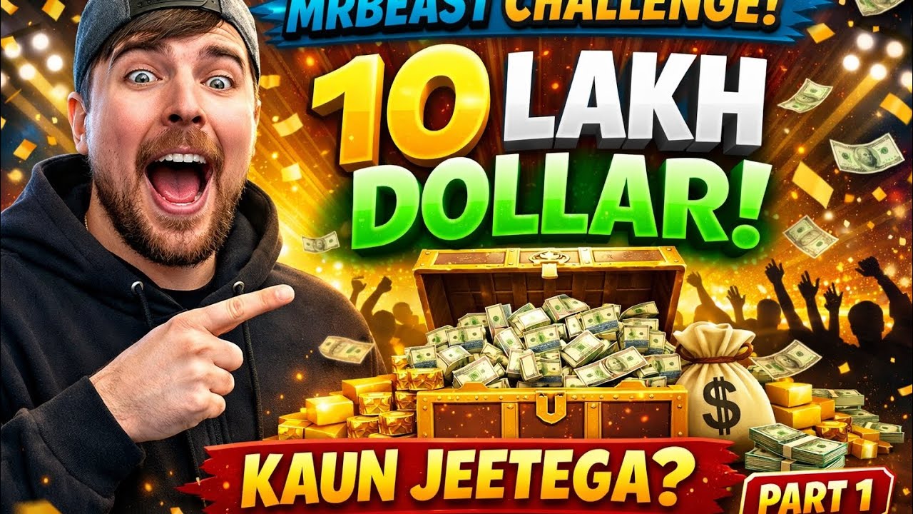 MrBeast ka $10,00,000 Challenge 😱 | Kaun Jeetega 10 Lakh Dollar? 💰 | Part 1 
