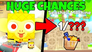 CHANCES FOR HUGE PINEAPPLE MONKEY IN PET SIMULATOR 99!