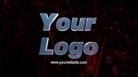 Create a Grunge, Horror Logo Intro Video - MakeWebVideo.com