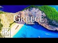 FLYING OVER Greece - Relaxing Music With Beautiful Natural Landscape (Videos 4K)
