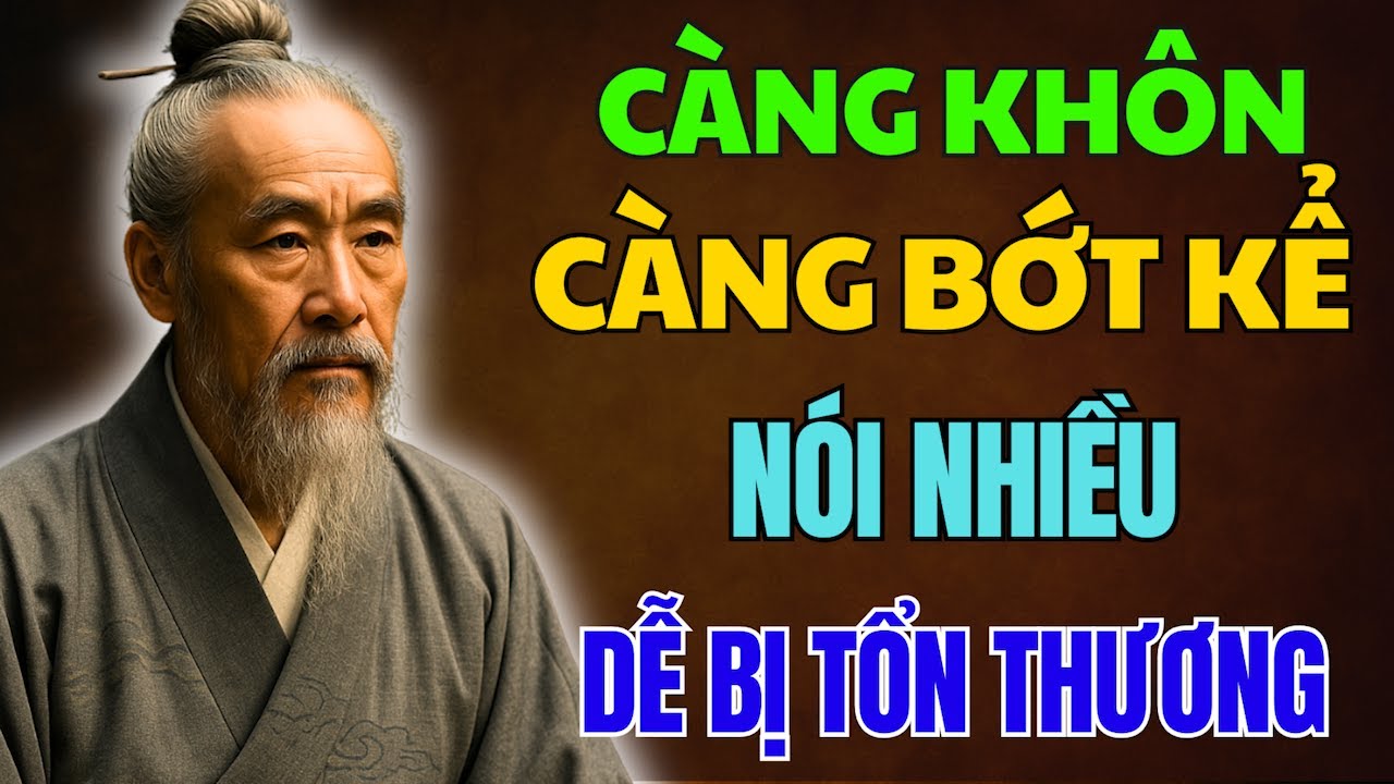 CỔ NHÂN DẠY: NGƯỜI KHÔN phải tập sống KHÔNG KỂ LỂ, BỚT NÓI BỚT HỌA | Triết Lý Sống