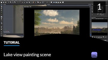 VUE: Lake view painting scene project (part 1)