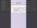 JavaScript EventTarget #coding #javascript