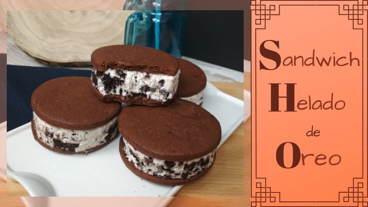Sandwich Helado de Oreo | Sin máquina heladera | Cocinando Tentaciones