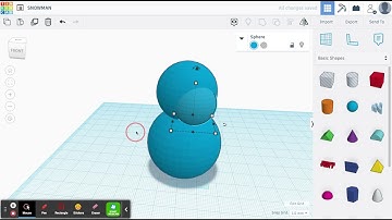 TinkerCAD- Snowman (Part 1)
