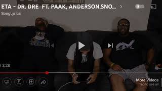 Dr.Dre "ETA" ft. Anderson Paak, Snoop Dogg, Busta Rhymes (reaction)