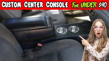 How To Build A Center Console On A Budget | $40 Custom Console Challenge