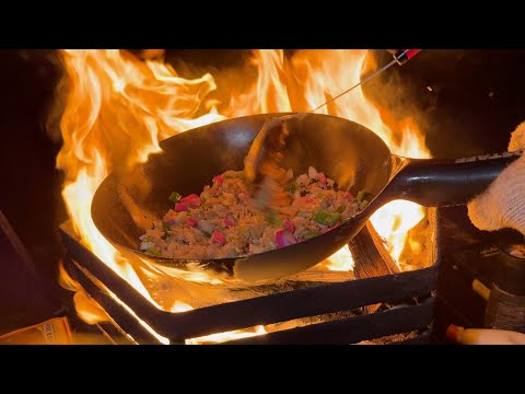 男のチャーハン!!【炭火キャンプ飯5】