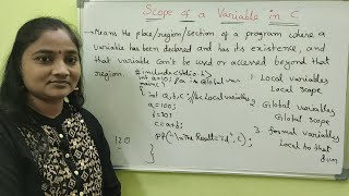 C-Language|| Scope of a Variable in C ||Both In Telugu And English|Telugu ScitTutorials