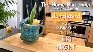 The Junglebird Cocktail-TIKI Drink Series
The 3rd cocktail of the Home Bartender w/ Ann Goebelts Tiki Cocktail Series. Learn how to make an authentic JUNGLEBIRD cocktail.
To make the Tiki cocktail syrups needed for this and many more Tiki cocktails, watch the Syrups Video in this series. For more weekly videos starting in the first week of June, 2020 please subscribe! Join me in making great cocktails as we home bartend together.
This series was created for the Post-Quarantine Virtual Tiki Night which WAS Saturday May 16th, 2020. The Group site is still up and you can go there to view peoples Tiki post, playlists, videos & pictures from that night. The Junglebird Cocktail-TIKI Drink Series