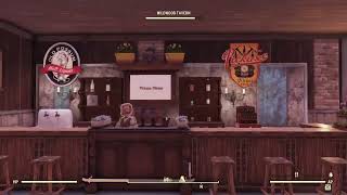 Old West style Saloon camp using Wildwood Tavern and Hunters Lodge Fallout 76