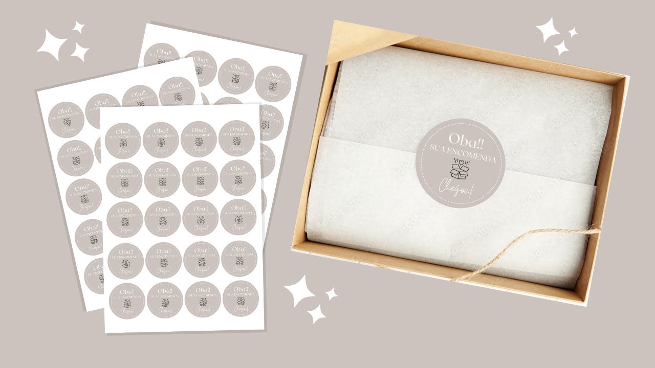 ADESIVO REDONDO NO CANVA| FAÇA VOCÊ MESMA É IMPRIMA  EM CASA| Por Simone Ferraz