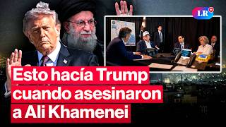 🚨 IMPACTANTES IMÁGENES DE TRUMP durante la muerte de ALÍ JAMENEI | #LR