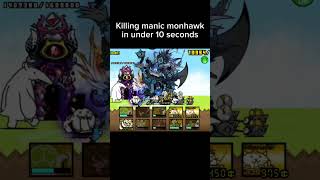 Manic Mohawk in 10 Seconds Battle Cats Speedrun #battlecats #speedrun #shorts