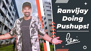 Mtv Roadies Star Ranvijay Singh Doing Push Ups At Pillai College