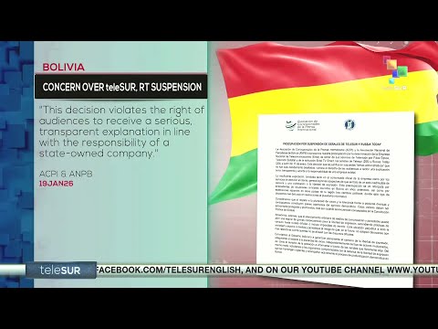 Bolivia | teleSUR and RT suspension raises concern