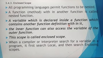 Types of variable scope in Tamil, scoping, part 3, chapter 3,  problem solving techniques. Unit 1
