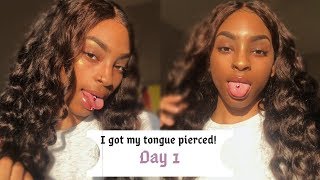 I GOT MY TONGUE PIERCED! - wasn&#39;t bad at all || Jewel Pray