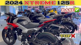 Finally 2024 Hero Xtreme 125R Top Model Vs Base Model 😱 😲 || Best Kon? ✔️ || Easy Loan Details 🤯