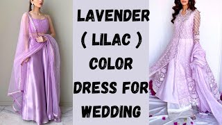 Lavender color lehenga design for wedding function | Lavender / lilac color dress design