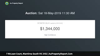 7 McLean Court, Wantirna South VIC 3152 | AuPropertyReport.Com