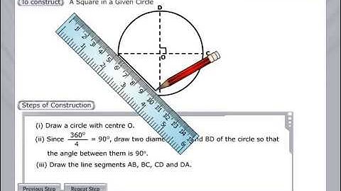 How to Construct a Square in a Circle