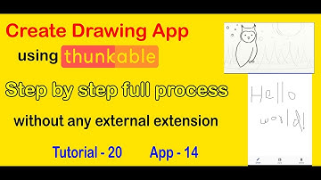 How to make a Drawing app with Thunkable || Easy and Simple Process