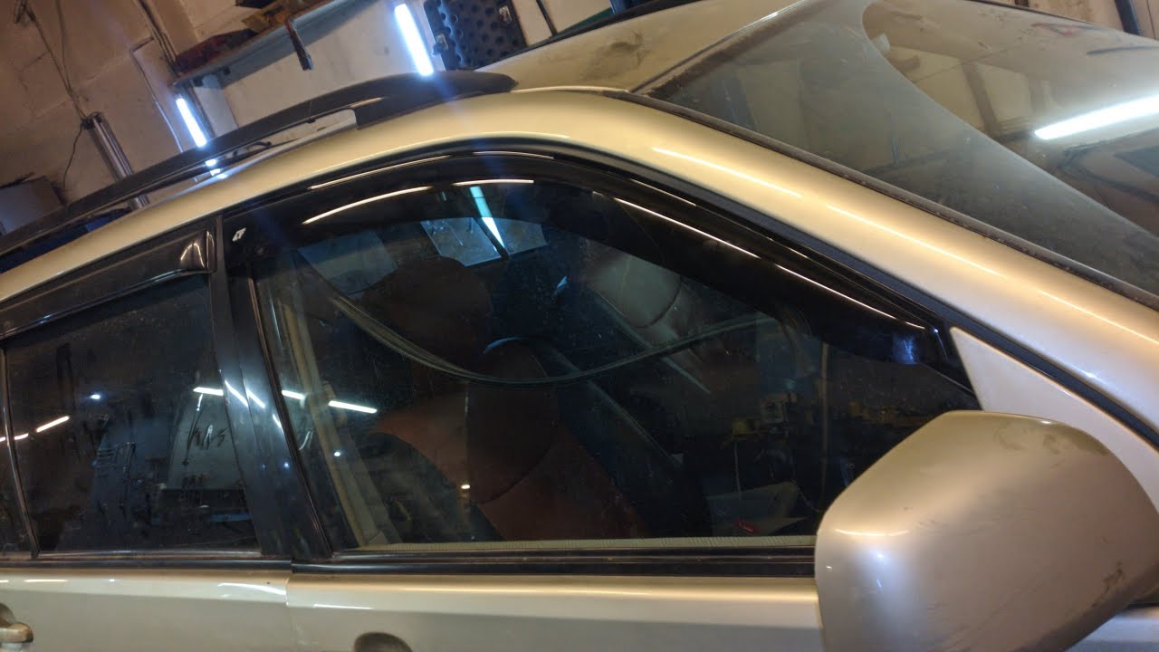 установка ветровиков (переустановка) highlander, camry, rav4 и любое ...