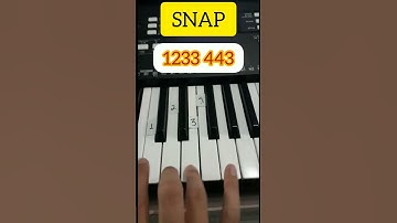 SNAP Tutorial Piano #tiktok #shorts #fyp #music