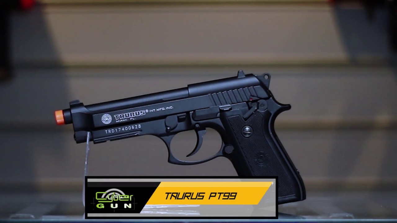 Pistola de Airsoft Co2 Taurus PT99 Full Metal Blowback Cybergun 6mm