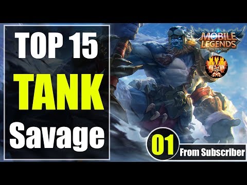 Mobile Legends TOP 15 TANK and Support SAVAGE Moments Episode 01