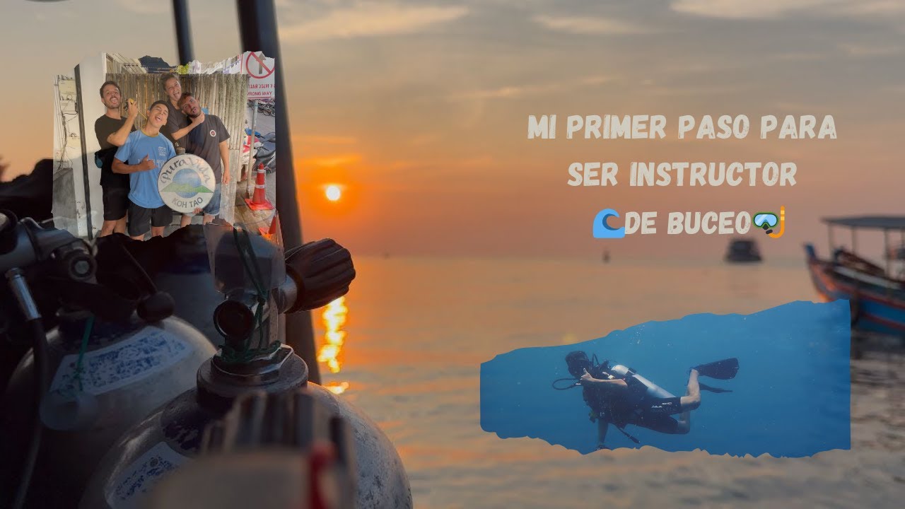 🌊 ¡El COMIENZO de mi camino para ser INSTRUCTOR de BUCEO! 🐠🤿 | Koh Tao, Tailandia 🇹🇭