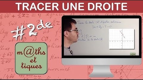 Tracer une droite à partir de l