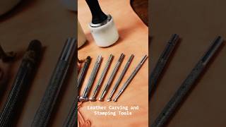 Leather Carving And Stamping Tools Used To Create The Oak Leaf And Acorn Design #leather #tools