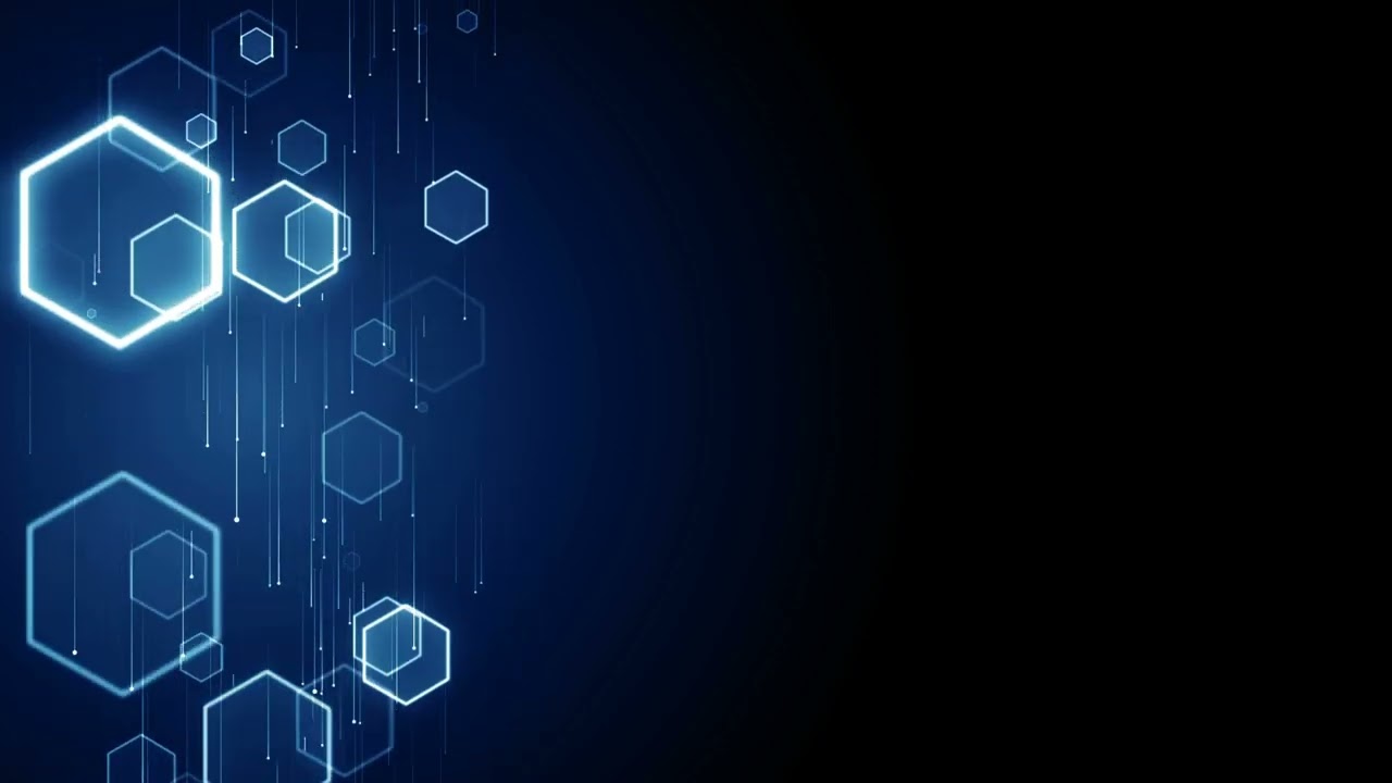 Hex Particles Medical Grid Hexagon Pattern Technology Background Loop 4K