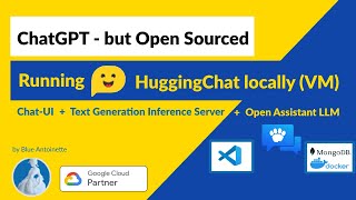 ChatGPT  but Open Sourced | Running HuggingChat locally (VM) | ChatUI + Inference Server + LLM