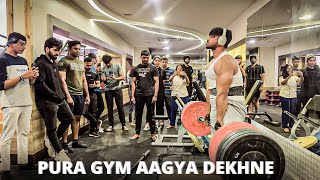 COMMERCIAL GYM KE SAARE PLATES LAGA DIYE | National Winning Powerlifter Enters A Commercial Gym