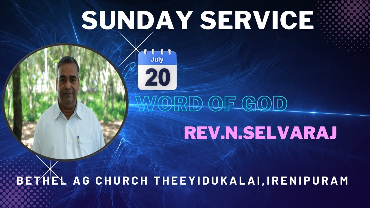 🔴 LIVE /// SUNDAY SERVICE /// Word of God /// Rev.N.Selva Raj /// - YouTube