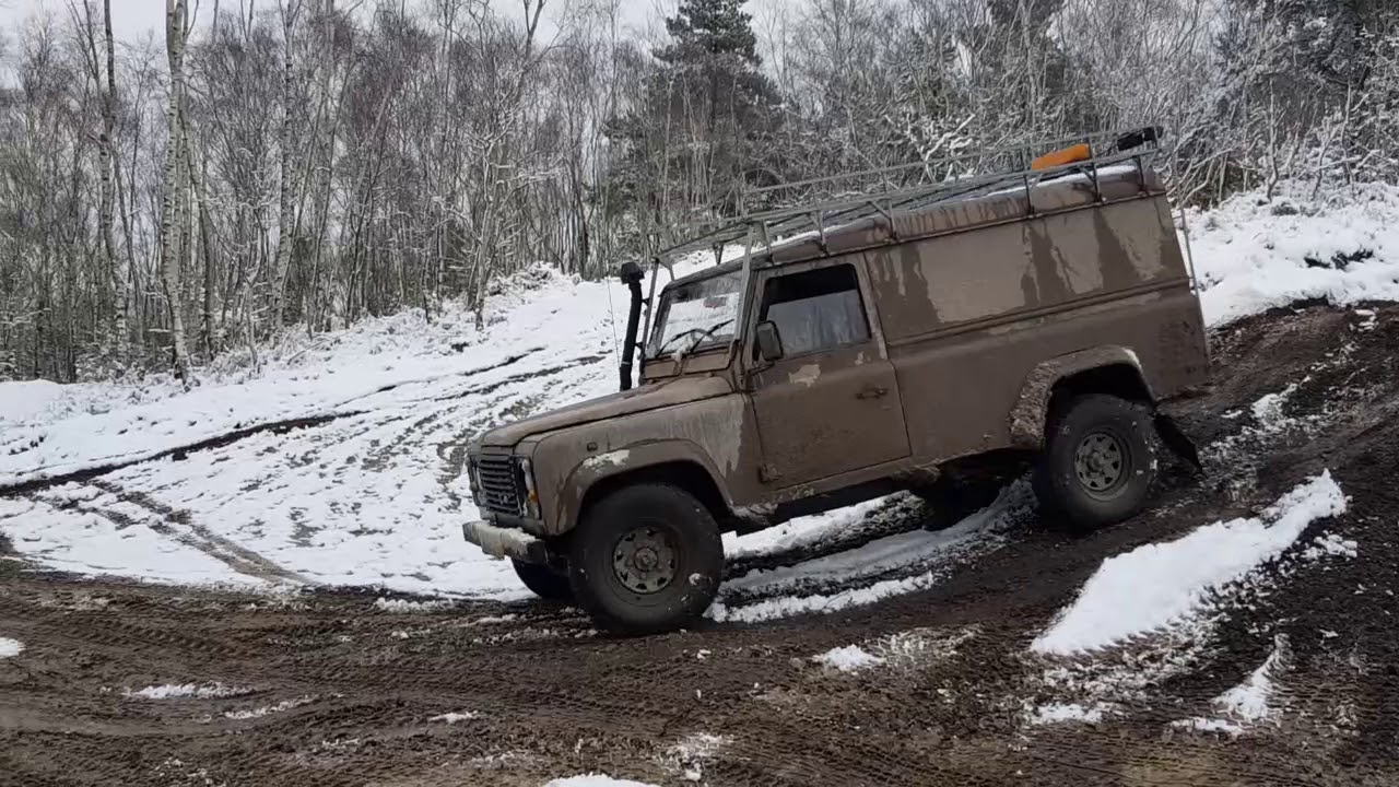 4x4 off road in the Land Rover Defender  - Salisbury Plain, Slindon, Mannington