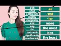Everything you need to know about adjectives comparatives superlatives